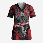 Stokely Carmichael Scrub Top Graphic Design Black Power Quote Powerful Speech Civil Rights - African Pride