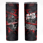Stokely Carmichael Skinny Tumbler Graphic Design Black Power Quote Powerful Speech Civil Rights - African Pride