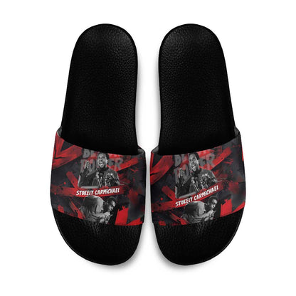 Stokely Carmichael Slide Sandals Graphic Design Black Power Quote Powerful Speech Civil Rights - African Pride