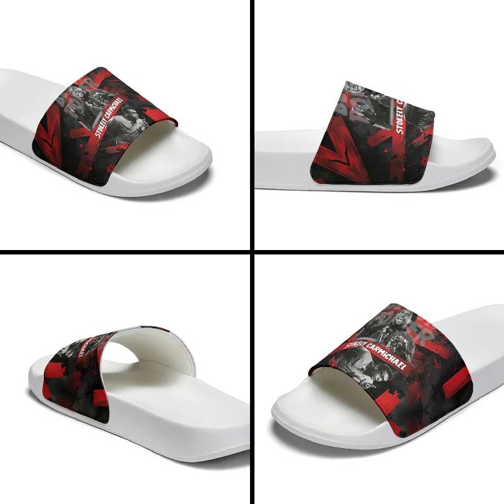 Stokely Carmichael Slide Sandals Graphic Design Black Power Quote Powerful Speech Civil Rights - African Pride