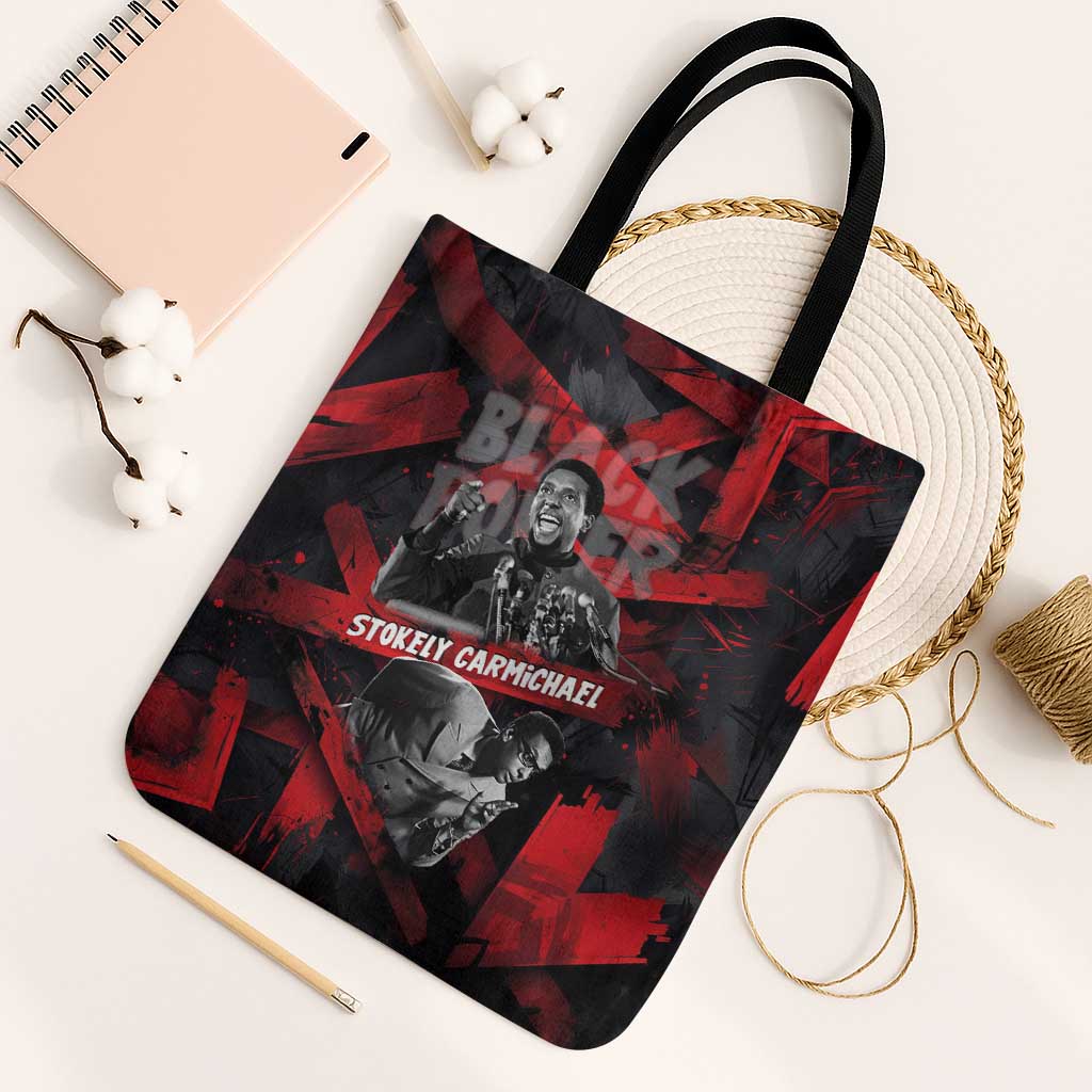 Stokely Carmichael Tote Bag Graphic Design Black Power Quote Powerful Speech Civil Rights - African Pride