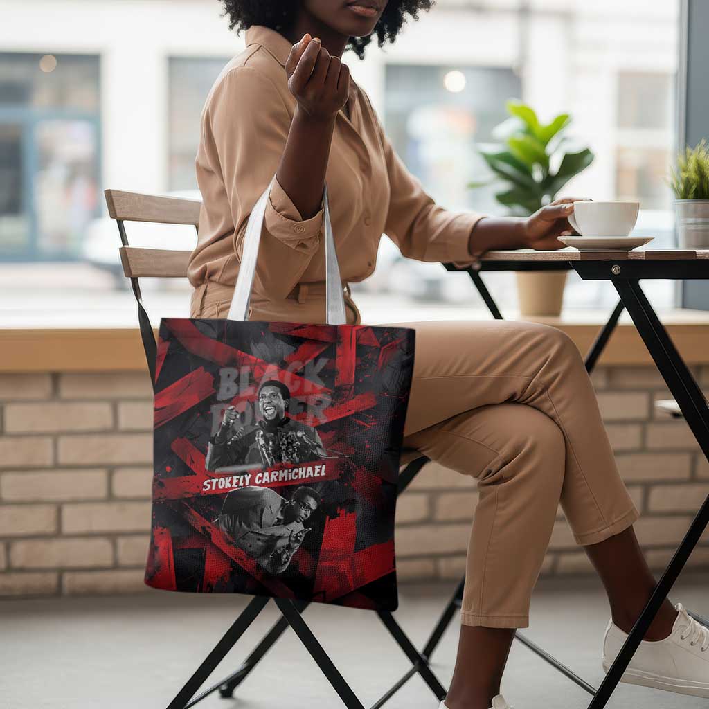 Stokely Carmichael Tote Bag Graphic Design Black Power Quote Powerful Speech Civil Rights - African Pride