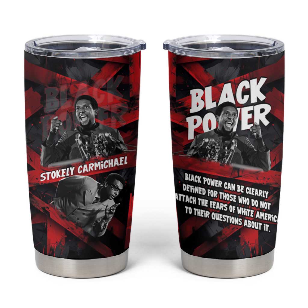 Stokely Carmichael Tumbler Cup Graphic Design Black Power Quote Powerful Speech Civil Rights - African Pride