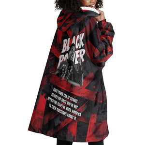 Stokely Carmichael Wearable Blanket Hoodie Graphic Design Black Power Quote Powerful Speech Civil Rights - African Pride