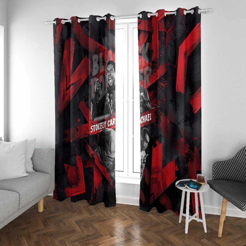 Stokely Carmichael Window Curtain Graphic Design Black Power Quote Powerful Speech Civil Rights - African Pride