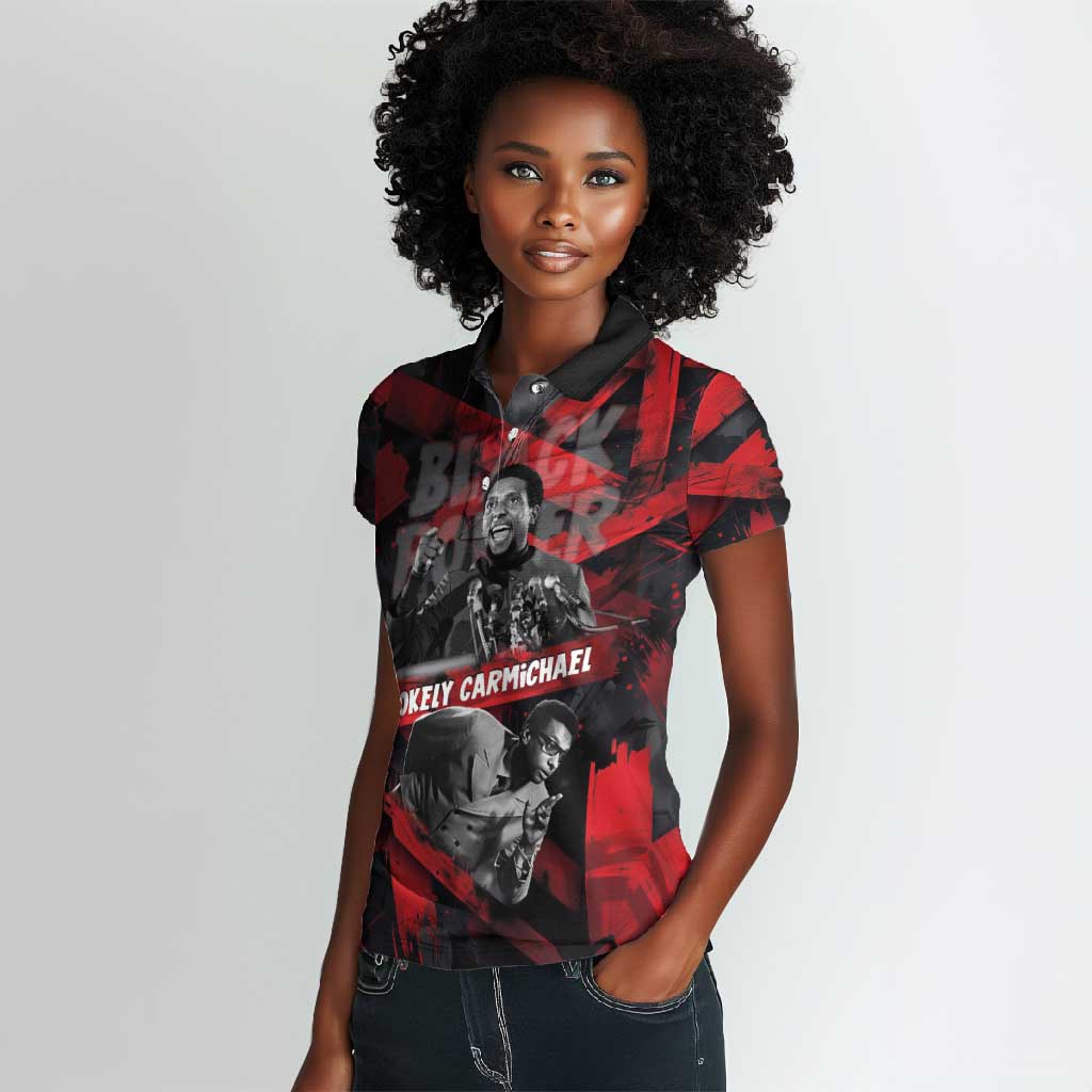 Stokely Carmichael Women Polo Shirt Graphic Design Black Power Quote Powerful Speech Civil Rights - African Pride