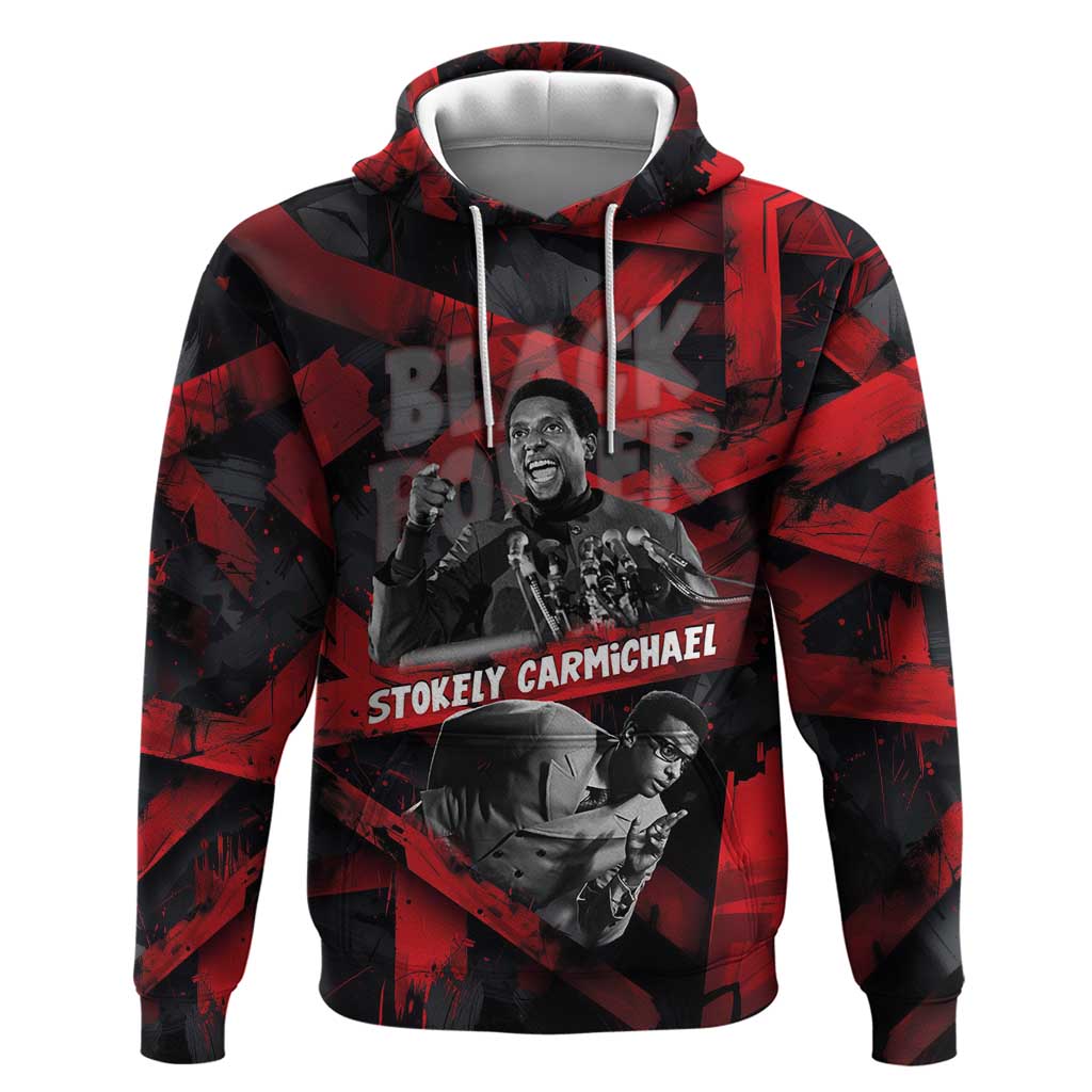 Stokely Carmichael Zip Hoodie Graphic Design Black Power Quote Powerful Speech Civil Rights - African Pride