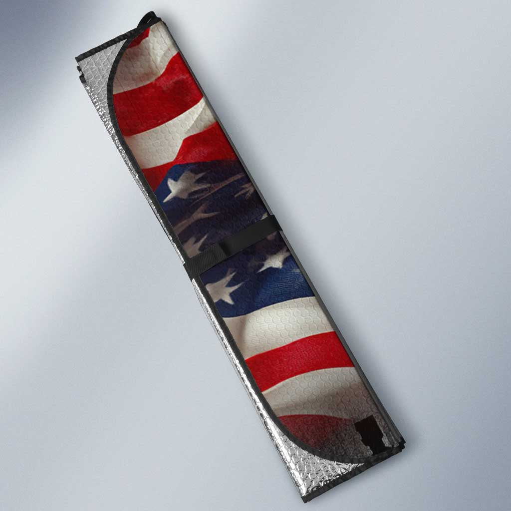 Stokely Carmichael Auto Sun Shade American Flag Background Black Power Quote Civil Rights Leader Powerful Speech - African Pride