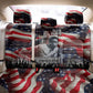 Stokely Carmichael Back Car Seat Cover American Flag Background Black Power Quote Civil Rights Leader Powerful Speech - African Pride