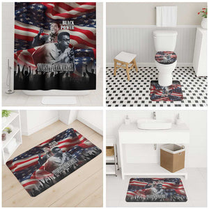 Stokely Carmichael Bathroom Set American Flag Background Black Power Quote Civil Rights Leader Powerful Speech - African Pride