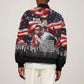 Stokely Carmichael Bomber Jacket American Flag Background Black Power Quote Civil Rights Leader Powerful Speech - African Pride