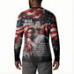 Stokely Carmichael Button Sweatshirt American Flag Background Black Power Quote Civil Rights Leader Powerful Speech