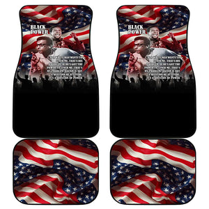 Stokely Carmichael Car Mats American Flag Background Black Power Quote Civil Rights Leader Powerful Speech - African Pride