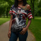 Stokely Carmichael Cross Shoulder Shirt American Flag Background Black Power Quote Civil Rights Leader Powerful Speech - African Pride