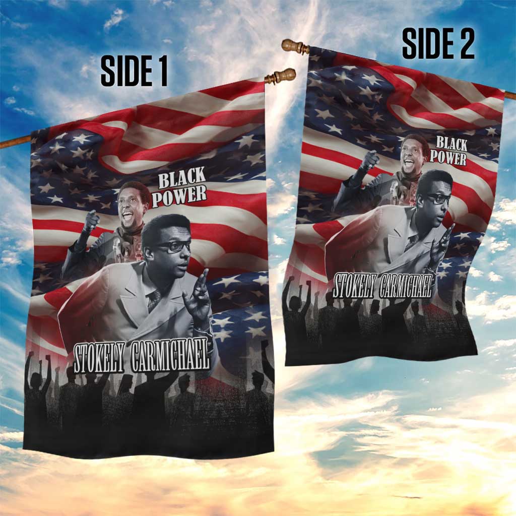 Stokely Carmichael Garden Flag American Flag Background Black Power Quote Civil Rights Leader Powerful Speech - African Pride