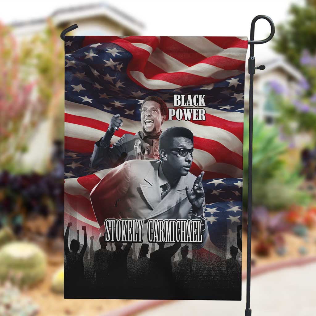 Stokely Carmichael Garden Flag American Flag Background Black Power Quote Civil Rights Leader Powerful Speech - African Pride