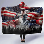 Stokely Carmichael Hooded Blanket American Flag Background Black Power Quote Civil Rights Leader Powerful Speech - African Pride