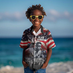 Stokely Carmichael Kid Hawaiian Shirt American Flag Background Black Power Quote Civil Rights Leader Powerful Speech - African Pride