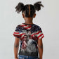 Stokely Carmichael Kid T shirt American Flag Background Black Power Quote Civil Rights Leader Powerful Speech - African Pride