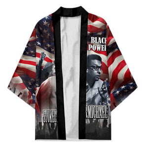 Stokely Carmichael Kimono American Flag Background Black Power Quote Civil Rights Leader Powerful Speech - African Pride