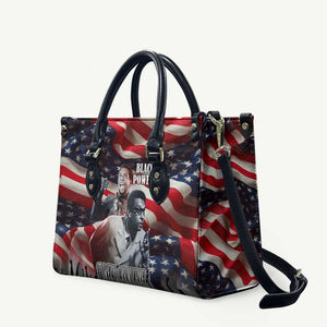 Stokely Carmichael Leather Bag American Flag Background Black Power Quote Civil Rights Leader Powerful Speech - African Pride