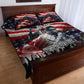 Stokely Carmichael Quilt Bed Set American Flag Background Black Power Quote Civil Rights Leader Powerful Speech - African Pride