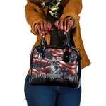 Stokely Carmichael Shoulder Handbag American Flag Background Black Power Quote Civil Rights Leader Powerful Speech - African Pride