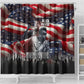 Stokely Carmichael Shower Curtain American Flag Background Black Power Quote Civil Rights Leader Powerful Speech - African Pride