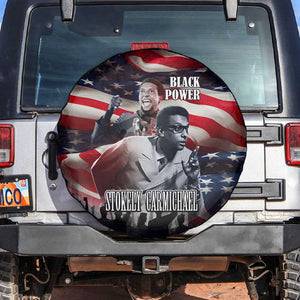 Stokely Carmichael Spare Tire Cover American Flag Background Black Power Quote Civil Rights Leader Powerful Speech - African Pride