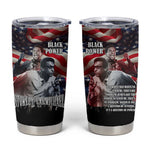 Stokely Carmichael Tumbler Cup American Flag Background Black Power Quote Civil Rights Leader Powerful Speech - African Pride