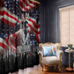Stokely Carmichael Window Curtain American Flag Background Black Power Quote Civil Rights Leader Powerful Speech - African Pride