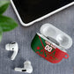 Personalized Morocco Football AirPods Case Geometric Star Flag Soccer National Pride