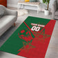 Personalized Morocco Football Area Rug Geometric Star Flag Soccer National Pride
