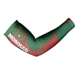 Personalized Morocco Football Arm Sleeves Geometric Star Flag Soccer National Pride