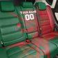 Personalized Morocco Football Back Car Seat Cover Geometric Star Flag Soccer National Pride