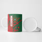 Personalized Morocco Football Ceramic Mug Geometric Star Flag Soccer National Pride