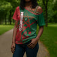 Personalized Morocco Football Cross Shoulder Shirt Geometric Star Flag Soccer National Pride
