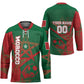 Personalized Morocco Football Hockey Jersey Geometric Star Flag Soccer National Pride