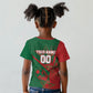 Personalized Morocco Football Kid T shirt Geometric Star Flag Soccer National Pride
