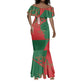 Personalized Morocco Football Mermaid Dress Geometric Star Flag Soccer National Pride