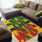 Personalized South Africa Football Area Rug South African Flag Inspiration - Soccer Graphic Bold Color Blocks