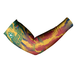 Personalized South Africa Football Arm Sleeves South African Flag Inspiration - Soccer Graphic Bold Color Blocks