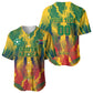 Personalized South Africa Football Baseball Jersey South African Flag Inspiration - Soccer Graphic Bold Color Blocks
