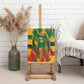 Personalized South Africa Football Canvas Wall Art South African Flag Inspiration - Soccer Graphic Bold Color Blocks