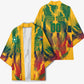 Personalized South Africa Football Kimono South African Flag Inspiration - Soccer Graphic Bold Color Blocks