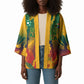 Personalized South Africa Football Kimono South African Flag Inspiration - Soccer Graphic Bold Color Blocks