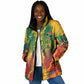 Personalized South Africa Football Padded Jacket South African Flag Inspiration - Soccer Graphic Bold Color Blocks