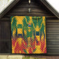Personalized South Africa Football Quilt South African Flag Inspiration - Soccer Graphic Bold Color Blocks