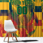 Personalized South Africa Football Window Curtain South African Flag Inspiration - Soccer Graphic Bold Color Blocks