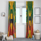Personalized South Africa Football Window Curtain South African Flag Inspiration - Soccer Graphic Bold Color Blocks